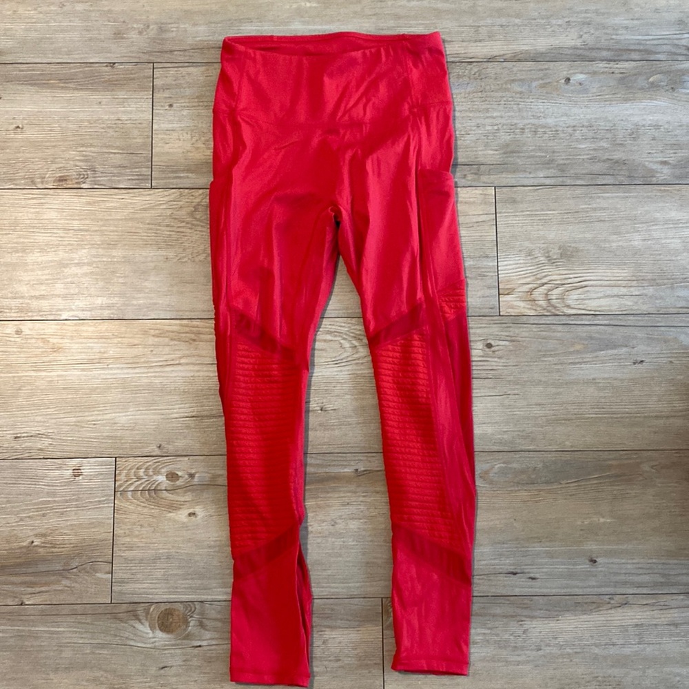 Fabletics red leggings